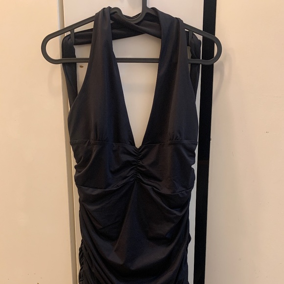 Dynamite Little Black Halter Dress - Picture 1 of 5